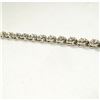 Image 4 : SOLID Sterling Silver HEARTS & Crystal Tennis BRACELET 7" 12.4 gr