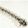 Image 6 : SOLID Sterling Silver HEARTS & Crystal Tennis BRACELET 7" 12.4 gr