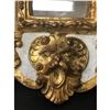 Image 4 : 19th C. Ornate Gold Gilt Rococo Italian Florentine Mirror With Griffins & Cherubs 24" x13"