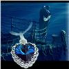 Image 2 : Austrian Crystal with Swarovski Elements - Beautiful blue "Heart of the Ocean" necklace.
