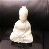 Image 1 : Asian Hand Carved White Jade Resting Buddha Figure