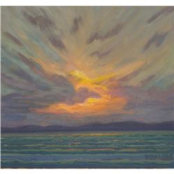 Norman R. Brown Original Oil On Panel "Lake Superior Cloud"