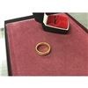 Image 3 : 18kt Gold Plated Size 10 Men's Cross Band Ring With LED Enameled Ring Box