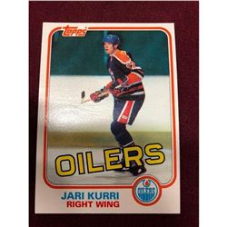 Vintage 1981 Jari Kurri Edmonton Oilers Rookie Hockey Card