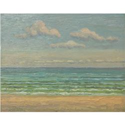 Norman R. Brown Original Oil On Panel "Beach Series" 8" x 10"