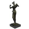 Image 2 : Surreal Abstract Winged Angel Figure Bronze Metal Statue Sculpture Dali 15" x 7"