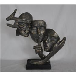 Surreal Floating Face Mask Hear No See No Speak No Evil Cold