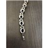 Image 3 : Ladies 925 Silver Bracelet Lined with Semi-Precious