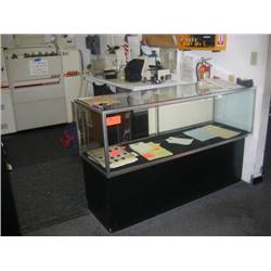 2 Glass front Wood counter displays