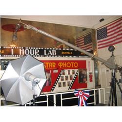 Vintage mic boom - Movieland Wax Museum