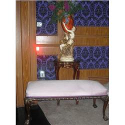 Ottoman chair/bench & table vase combo Movieland Museum