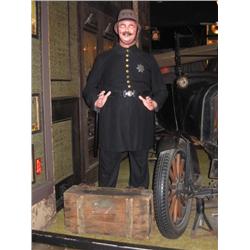 KEYSTONE COP wax figure from the Laurel