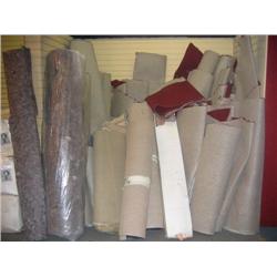Assorted, miscellaneous new carpet