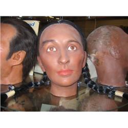 Wax head of woman extra