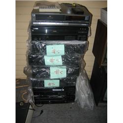 (lot) 7 laser disc players & 1 VCR