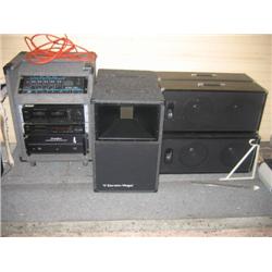 (lot) rack mount cabinet with PEAVY 703