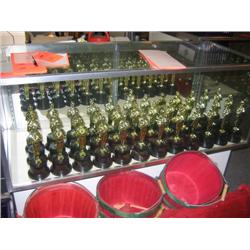 Glass display cabinet with 170+ square 