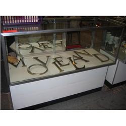 Glass display cabinet with Movieland le