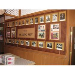 (lot) 32 framed photos of The Leading 