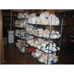 75+ Assorted wax molds of celebrity heads & hands. Head