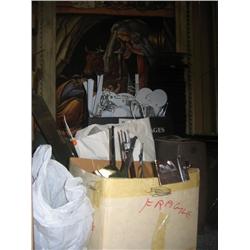 Contents of 2 rooms: Miscellaneous racking & metal shel