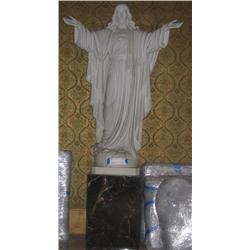 BLESSING CHRIST - Magnificient Carrara Marble Statue