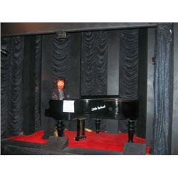 set/scene - stage, curtains, mirrored b