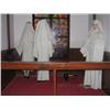Image 1 : (lot) set/scene - 3 nuns wax figures. I