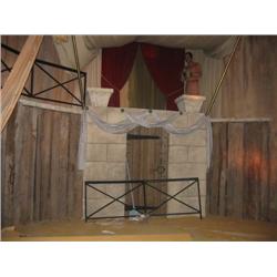 (lot) set & props - wood, sand, door cu