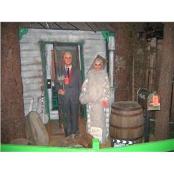 Set & props - trees, saddle, house fron