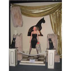 (lot) set/scene - stage, pillars & cat 