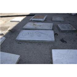 11pcs. Hand and Foot Prints of the following stars: Lit
