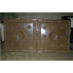 40 pieces plastic ceiling tiles. These were used in the