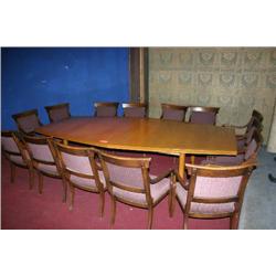 Conference Room Table with 14 matching 