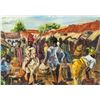 Image 1 : Ben Enwonwu Nigerian Modernist Oil on Board 1971