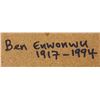 Image 8 : Ben Enwonwu Nigerian Modernist Oil on Board 1971