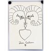 Image 2 : Jean Cocteau French Cubist Ink on Paper