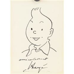 Herge After Belgian Ink on Paper