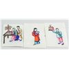 Image 3 : Chinese Watercolor Figure Painting Rice Paper 7pcs