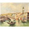 Image 1 : Oil on Canvas Gondola Scene Signed Fr. Ziems