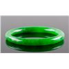 Image 1 : Chinese Green Hardstone Carved Bangle