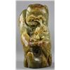 Image 3 : Chinese Carved Green & Brown Jade Mountain