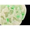 Image 2 : Burma Green Jadeite Carved Pine and Crane Toggle