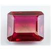 Image 1 : 15.15ct Emerald Cut Red Ruby Gemstone AGSL