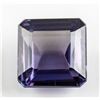 Image 1 : 8.77ct Emerald Cut Purple Sapphire Gemstone