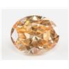 Image 1 : 6.20 ct Oval Cut Golden Zircon Gemstone GGL