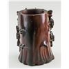 Image 2 : Chinese Zitan Carved Brush Pot