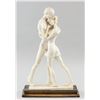Image 1 : European White Ceramic Couple Statue Artist Signed