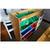 Image 2 : PINE STORAGE SHELF W/ BINS