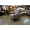 Image 2 : HOME ELEGANCE FLOOR MODEL GREY TUFTED MODERN ARMCHAIR, RETAIL $599